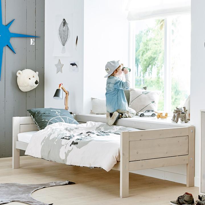 Immagine prodotto Lifetime Kidsrooms Letto per bambini Cameretta per bambini Avventura letto base con rete a doghe avvolgibile (90 x 200 cm)