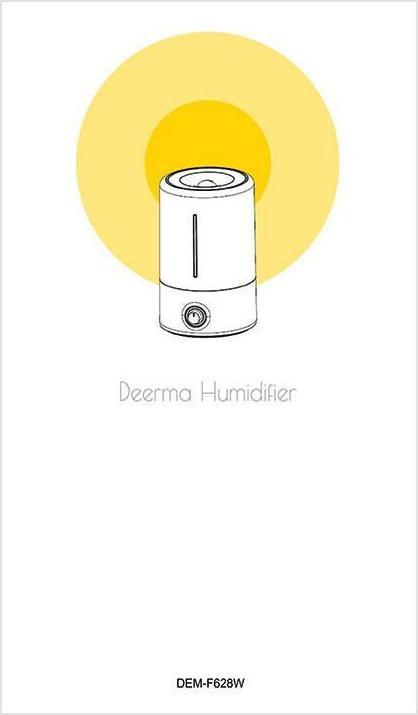 Actual product image Deerma Ultrasonic humidifier F628W (30 m²)