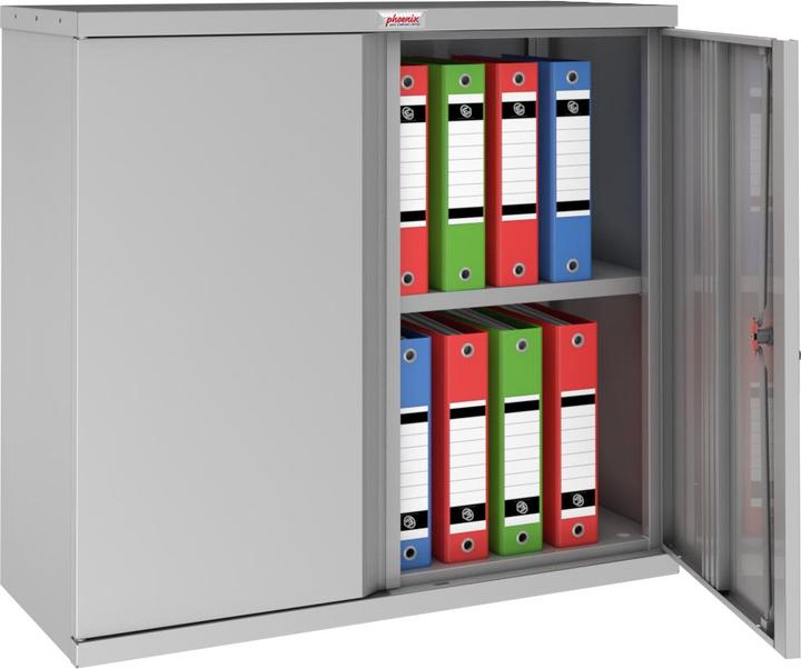 Produktbild Phoenix Stahlschrank SCL0891GGK grau 91,5 x 37,0 x 83,0 cm