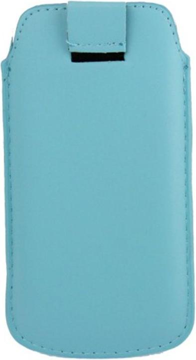 König Design Handyhülle Tasche Slide Hülle Hellblau (Apple iPhone 5s, Apple iPhone 5, Apple iPhone 5c, Samsung Galaxy S4 mini)