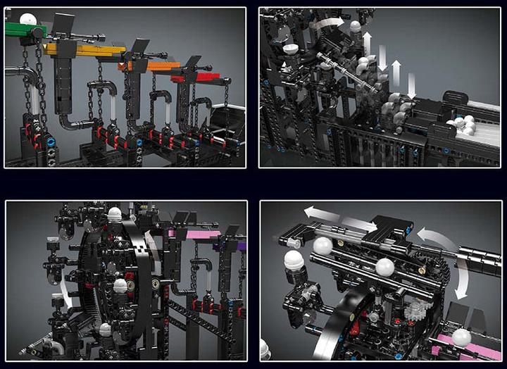 Actual product image Mould King Rainbow Tensegrity (marble run)