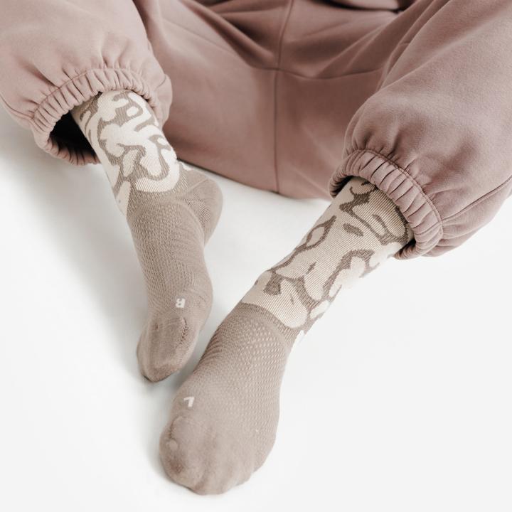 Produktbild Decathlon Socken Mid 2er-Pack - schwarz/braun (43, 46)
