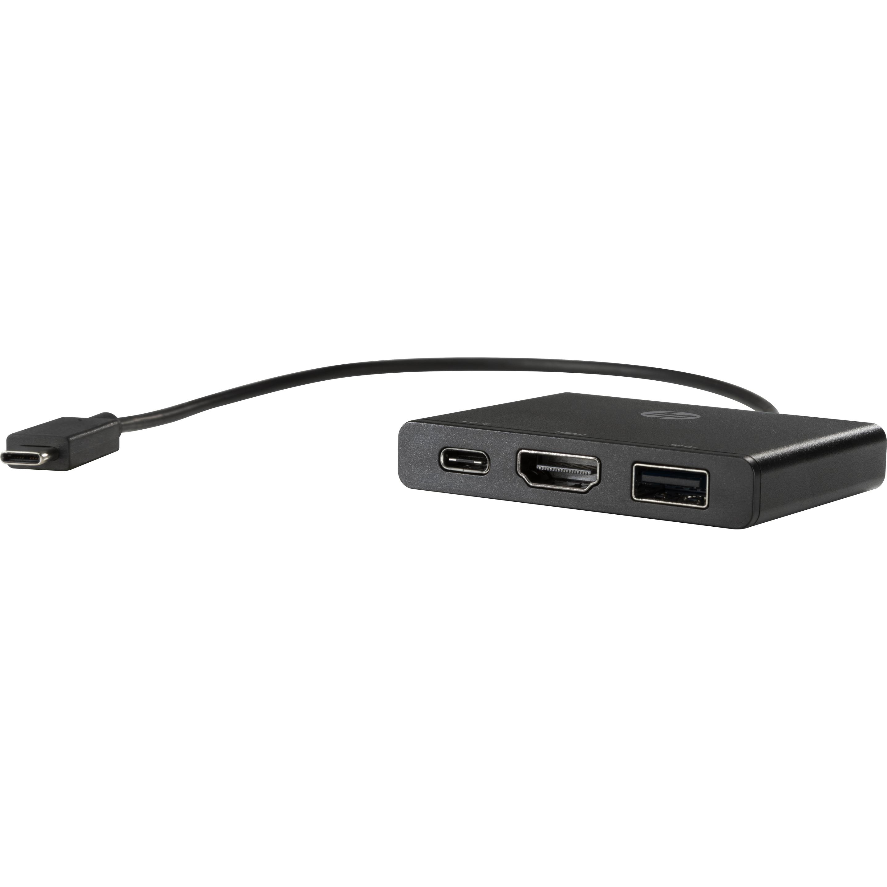 Thumbnail - HP USB-C zu (USB-C, 4 Ports), Dockingstation + USB Hub, Schwarz