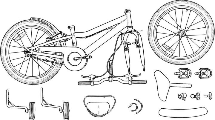 Produktbild vidaXL Kinderfahrrad (14")