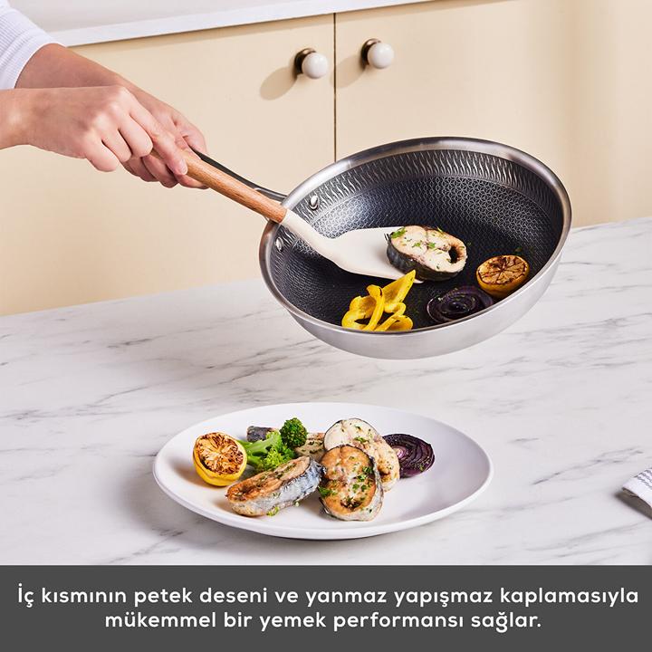 Produktbild Karaca Antihaft-Kochgeschirr-Set mit Deckeln für Induktion, tägliches Kochen (Bratpfanne, Kochtopf, Edelstahl)