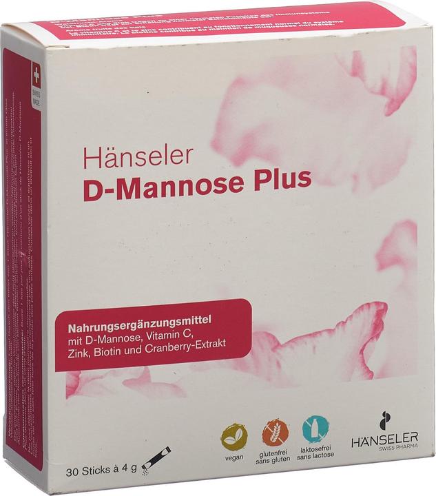 Produktbild Hänseler D-Mannose Plus Plv (30 Stück, Stift, 158 g)