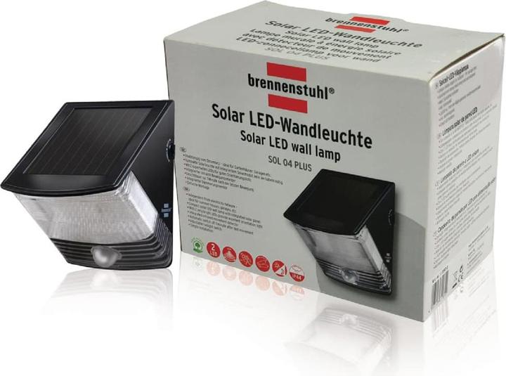 Immagine prodotto Brennenstuhl Lampada da parete a LED solare (85 lm, IP44)
