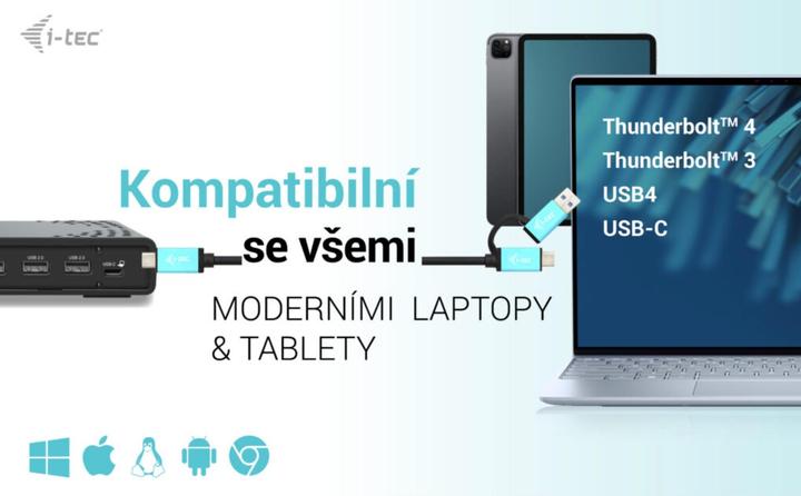 Actual product image i-tec Triple Display Docking Station Gen 2 (USB-C, 13 ports)