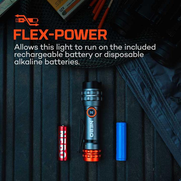 Actual product image Nebo DAVINCI 450L FLEX LED-Taschenlampe (10.90 cm, 450 lm)