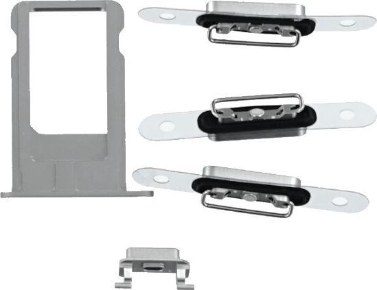 Actual product image OEM Replacement iPhone 6s Plus back grey, without logo (IPhone 6S Plus)