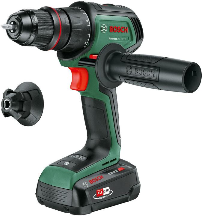Actual product image Bosch Home & Garden Cordless drill AdvancedDrill 18V-80 QuickSnap,1 x PBA 18V 2.5Ah battery (Rechargeable battery operated)