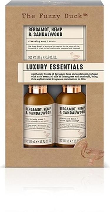 Baylis & Harding Geschenkset für Körper-, Haut- und Haarpflege - Bergamotte Hanf Sandelholz, 3 Stück (Körperpflegeset)