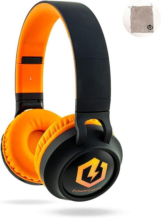 Produktbild PowerLocus Buddy Bluetooth-Kinderkopfhörer black/orange