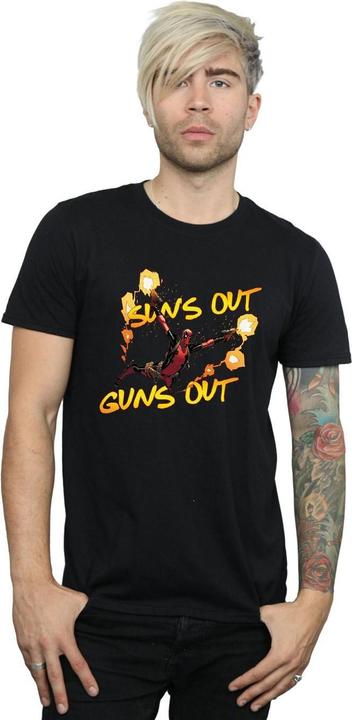 Actual product image Mens Deadpool Sun's Out Guns Out T-Shirt (XL)