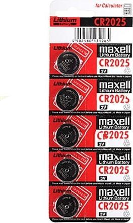Productafbeelding Maxell Knoopcel CR2025 (1 Pcs., CR2025, 170 mAh)