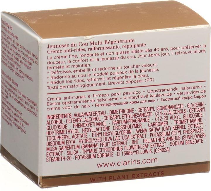 Produktbild Clarins Multi-Régénérante Anti-Age Halscreme Jeunesse Du Cou (50 ml, Tagescreme)