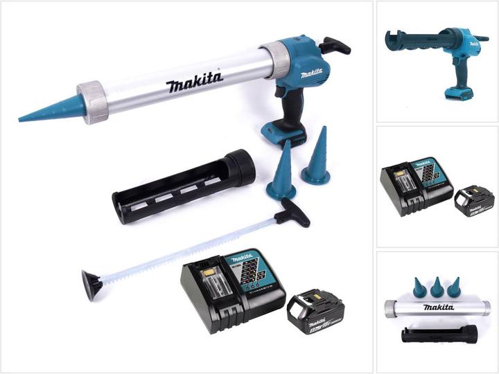 Makita DCG 180 RG1X Akku Kartuschenpistole 18 V + 1x Akku 6,0 Ah + Ladegerät