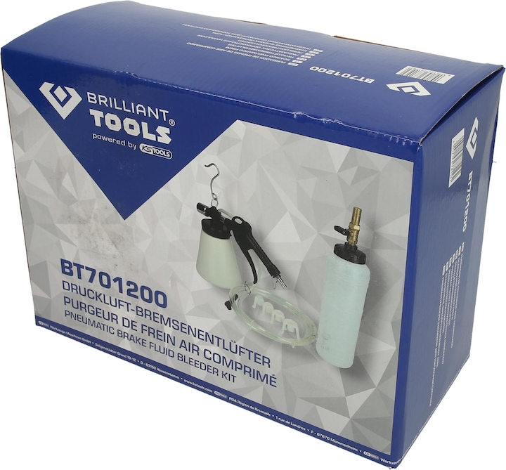 Actual product image Brilliant Tools Compressed air brake bleeder