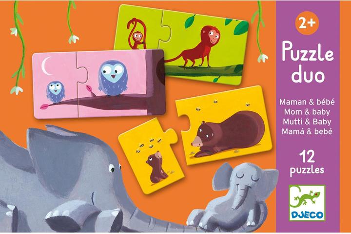 Immagine prodotto Djeco Puzzle duo mamma e bambino (12 pezzi)