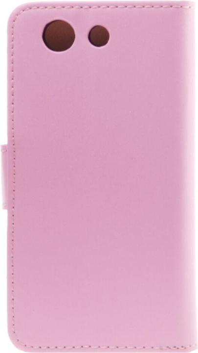 Actual product image NoName Slim Book Case Leather for Sony Xperia Z3 Compact pink (Sony Xperia Z3 Compact)