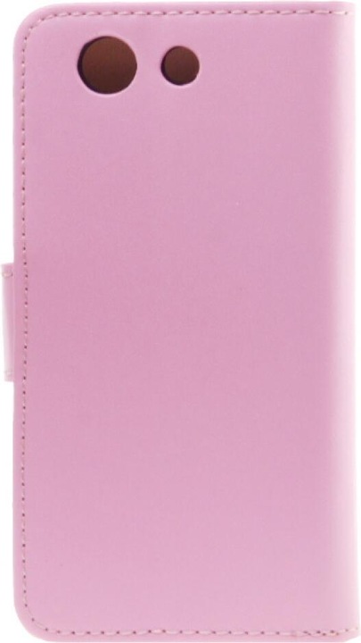 Produktbild NoName Slim Book Case Leather for Sony Xperia Z3 Compact pink (Sony Xperia Z3 Compact)