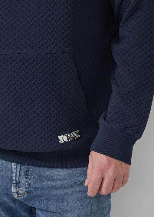 Produktbild s.Oliver Sweatshirt Strukturierter Hoodie (4XL)