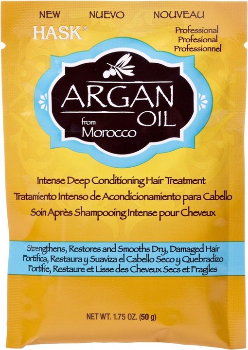 Actual product image Hask Argan Oil Repairing Deep Conditioner Sachet Moisturising for All Hair Types 50ml (50 ml)