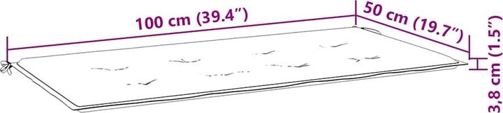 Actual product image VidaXL Lincoln (200 x 50 x 3 cm)