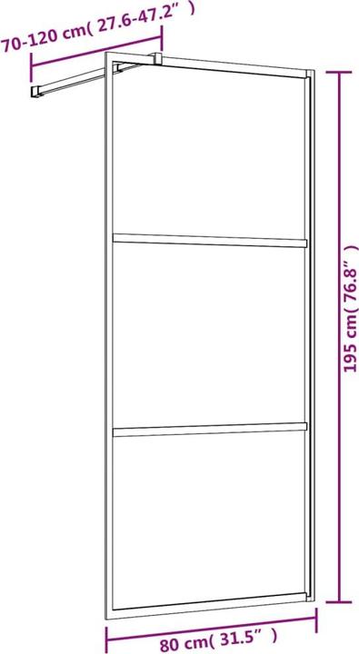 Actual product image VidaXL Cos (80 cm, 195 cm)