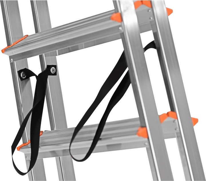 Actual product image Krause 120410 Ladder folding aluminum (Folding step, 115 cm)