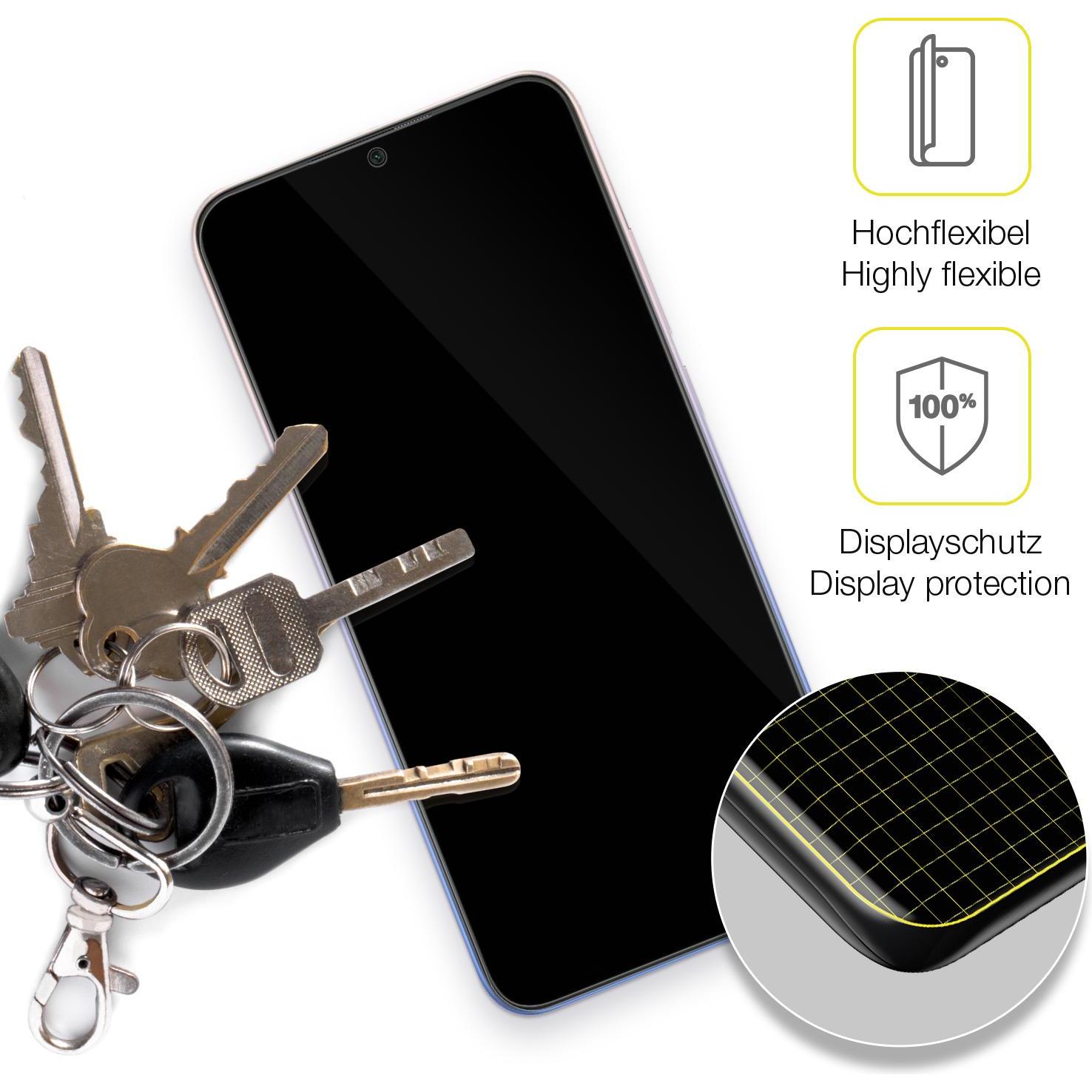 Thumbnail - Dipos Displayschutzfolie Full-Cover 3D (3 Stück, Xiaomi Redmi 9 Activ), Smartphone Schutzfolie, Transparent