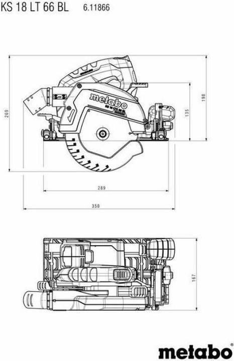 Produktbild Metabo KS 18 LTX 66 BL