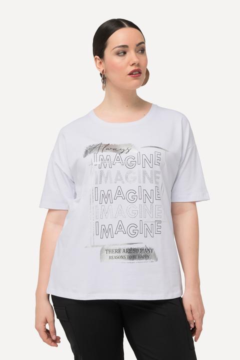 Actual product image Ulla Popken IMAGINE Short Sleeve Graphic Tee (50, 52)