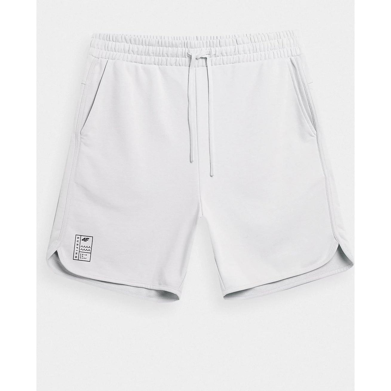4F, Herren, Shorts, Spodenki Cas Ciepły Jasny Szary r. XL TSHOM086, Grau, (XL)