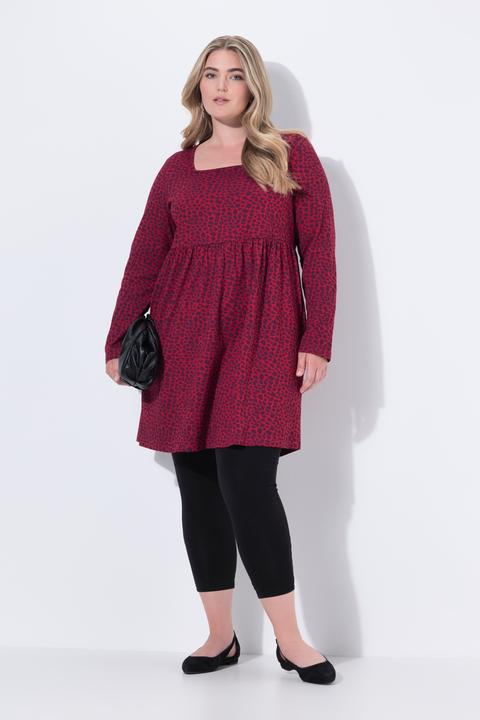 Image du produit Ulla Popken T-shirt long, décolleté carré et manches longues, coupe évasée (46, 48)