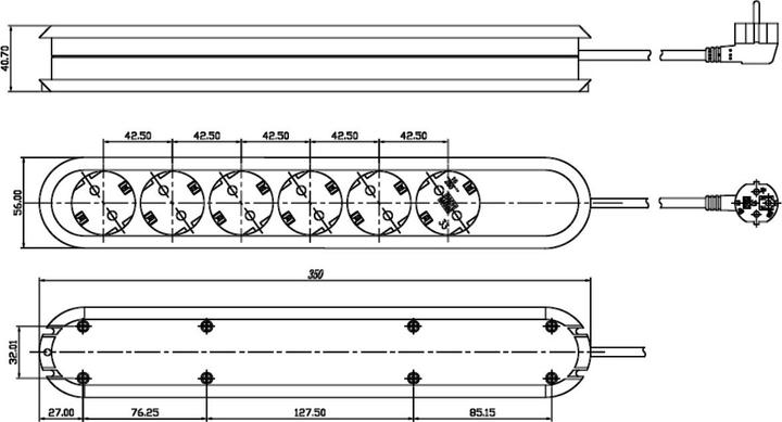 Actual product image Bachmann smart (6 x, CEE 7/3, 3 m)