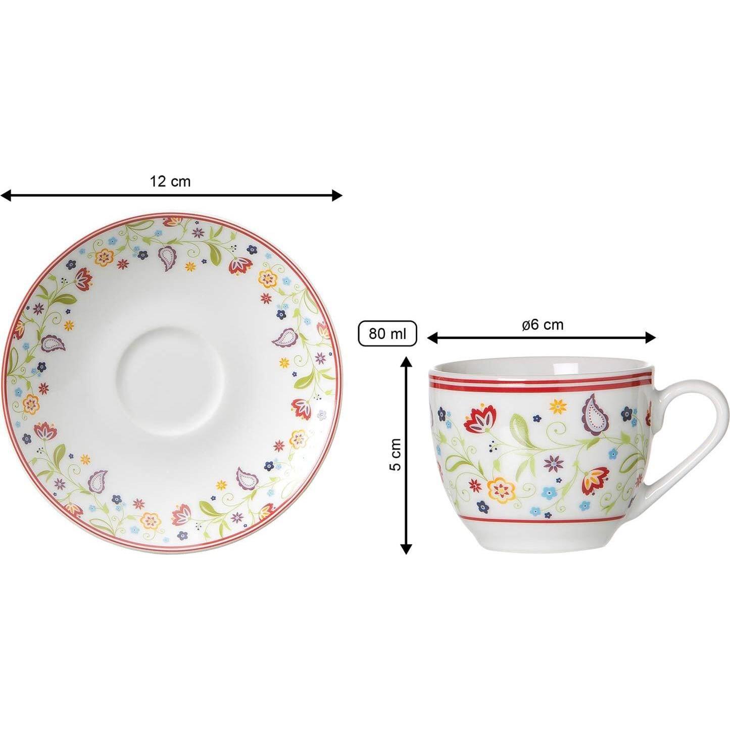 Thumbnail - Ritzenhoff & Breker, Tasse, Espressotasse mit Untertasse Shanti (80 ml, 1 x)
