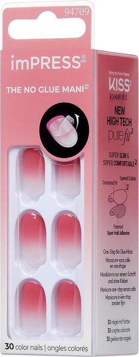 Produktbild KISS Self-Adhesive Nails Impress Color Nails Beat The Heat - 30 Pieces (Kunstnägel)