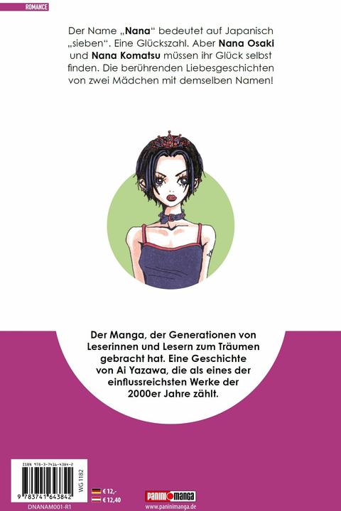 Image du produit Panini NANA 01 (Allemand, Ai Yazawa, Nana Umino, 2025)