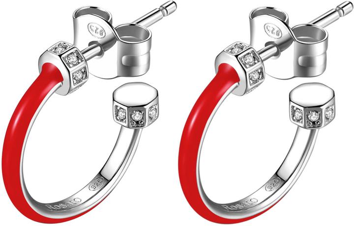 Immagine prodotto Rosato Orecchini tondi in argento con zirconi Storie RZO004 (L)