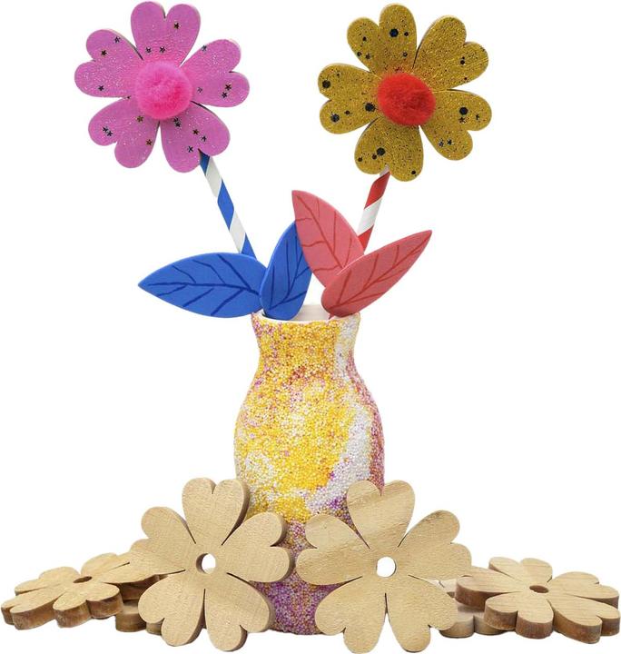 Produktbild Grosse Holzblumen, 20 Stk.