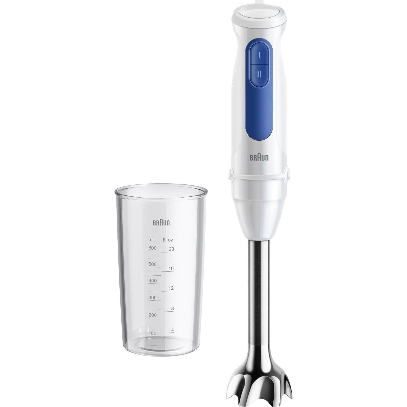 Braun Bianco/Blu Frullatore A Mano Mq30001mwh Multiquick 5 Vario, Frullatore A Immersione,