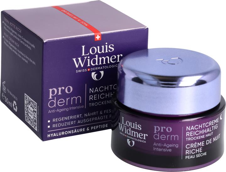 Produktbild Widmer Louis Proderm Nachtcreme reichhaltig ohne Parfum 50 ml (50 ml, Nachtcreme)