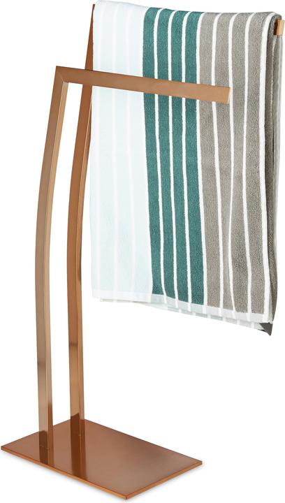 Actual product image Relaxdays Towel Holder, No Drilling