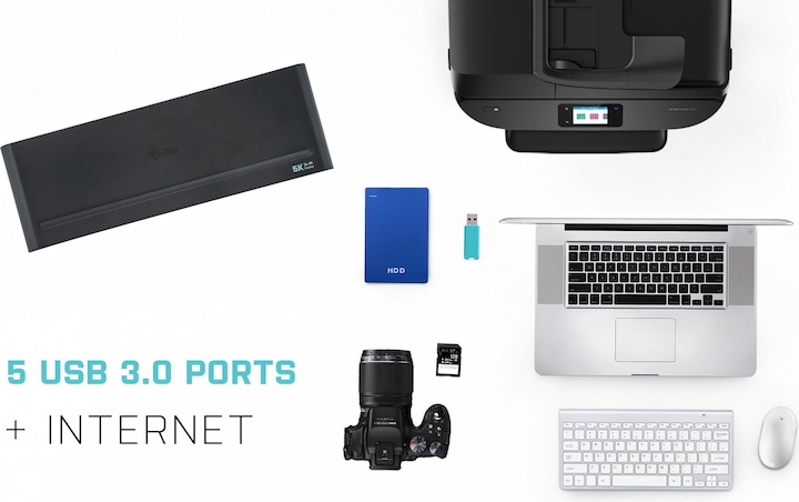 Produktbild i-tec USB 3.0 / USB-C Triple 4K Dock (USB-C, 5 Ports)