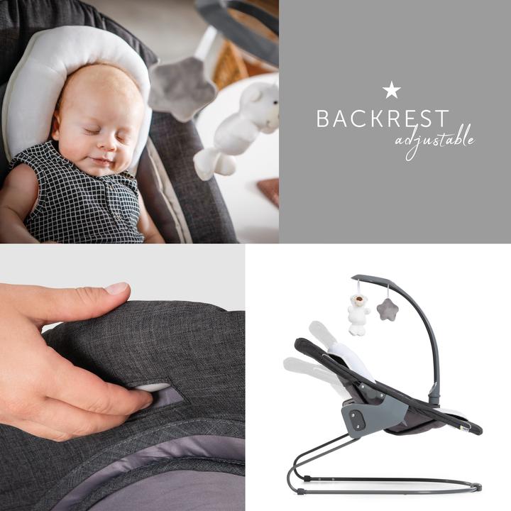 Produktbild Hauck Alpha Bouncer Deluxe Melange grey
