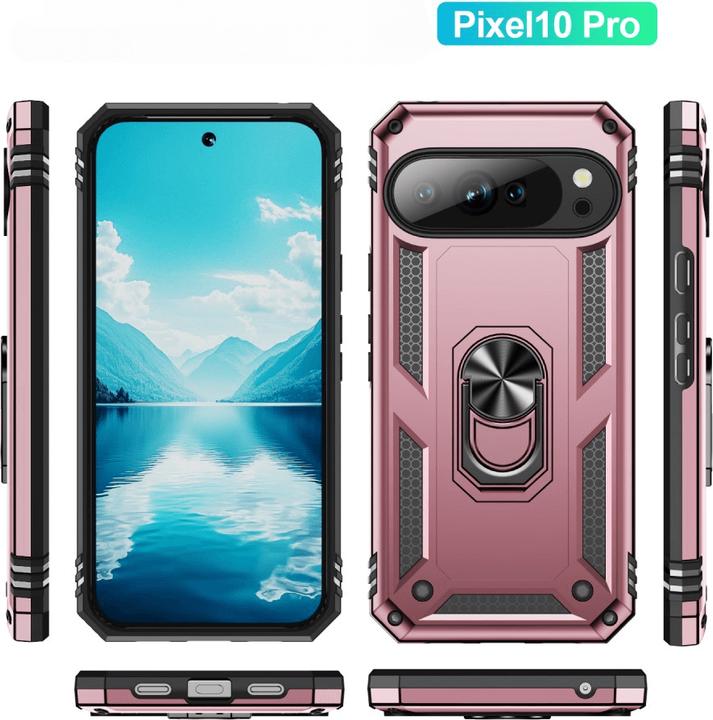 Actual product image Cover-Discount Google Pixel 10 / 10 Pro - Robustes Back Cover mit Kickstand (Google Pixel 10 Pro, Google Pixel 10)