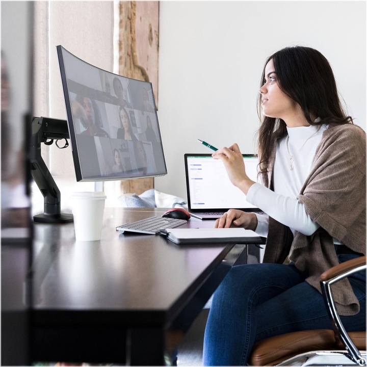 Immagine prodotto Ergotron Braccio per monitor HX con tecnologia brevettata CF (Tavolo, 49")