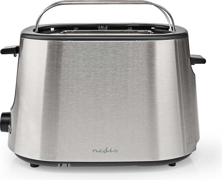 Image du produit Nedis Grille-pain Série Acier inoxydable 2 fentes Niveaux de brunissage : 7 Fonction de décongélation