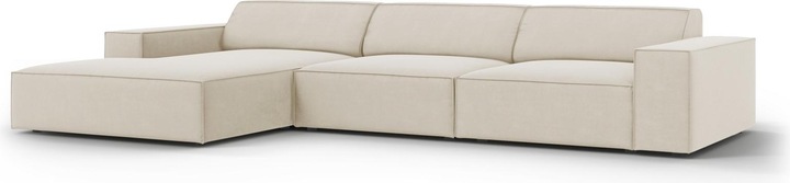 Actual product image Micadoni Velvet Left Corner Sofa, "Jodie", 4 Seats, 284x166x70Made in Europe (Corner sofa)